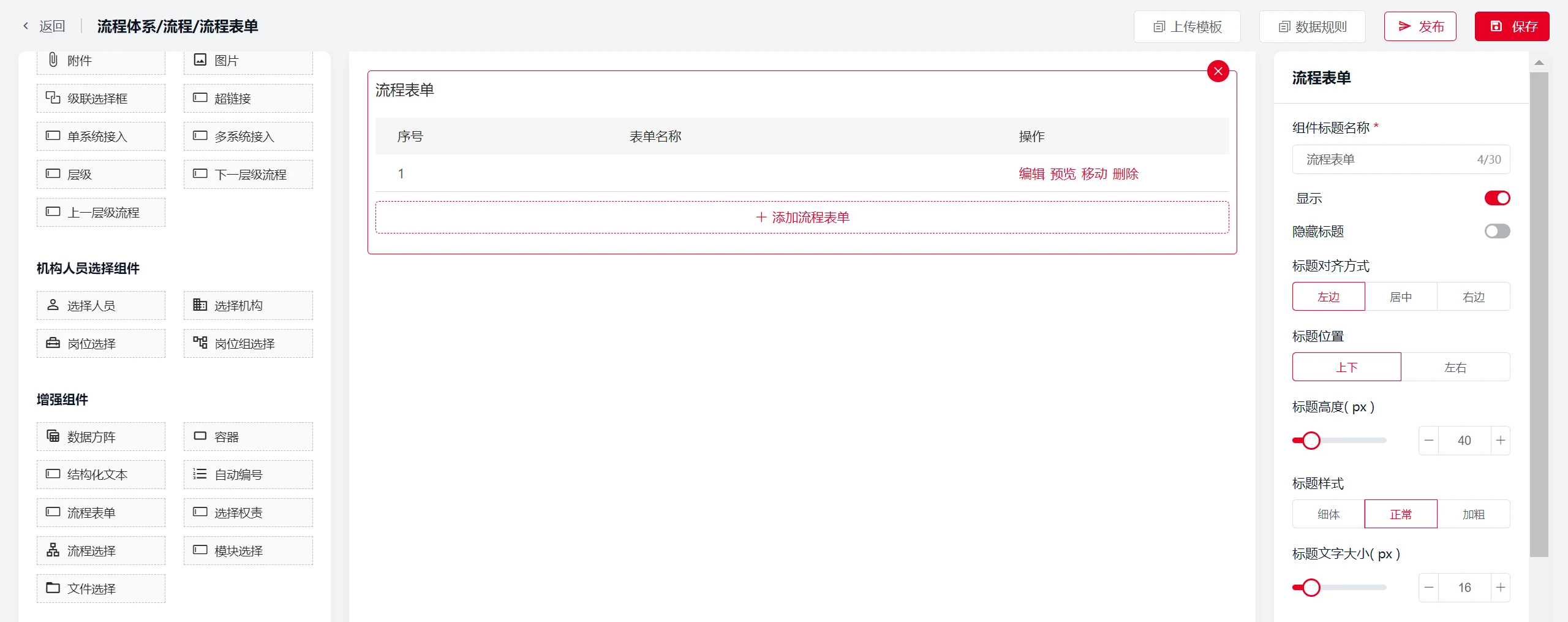 AlphaFlow EBPA: Configurable process elements, chinese-language interface